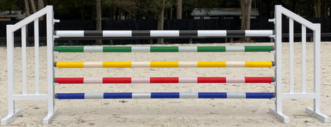 Wood or Wood Solid PVC Jump Poles