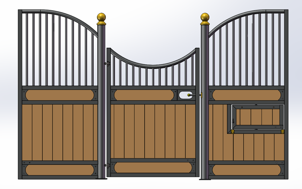 European Hinged Door Stall Fronts
