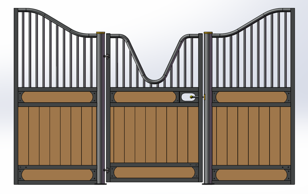 European Hinged Door Stall Fronts