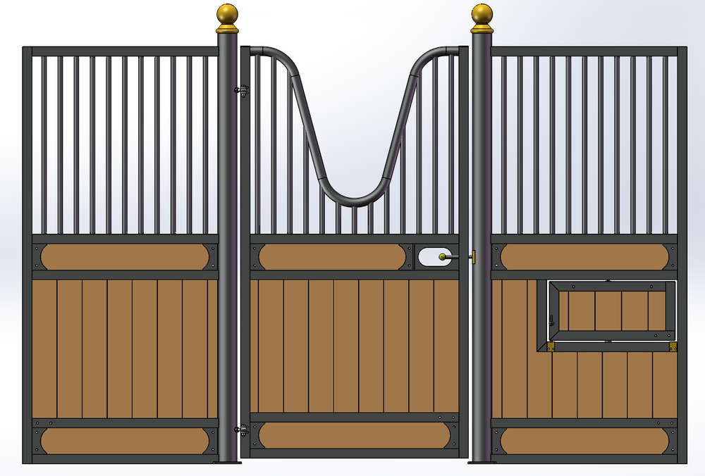 European Hinged Door Stall Fronts