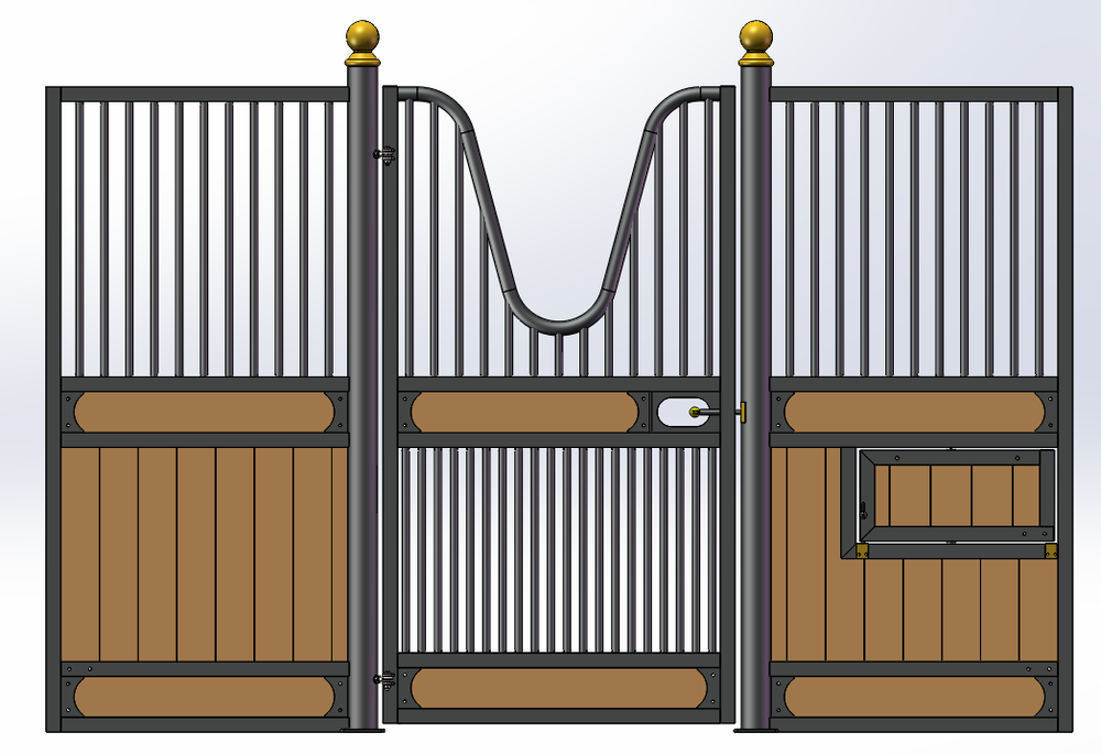 European Hinged Door Stall Fronts