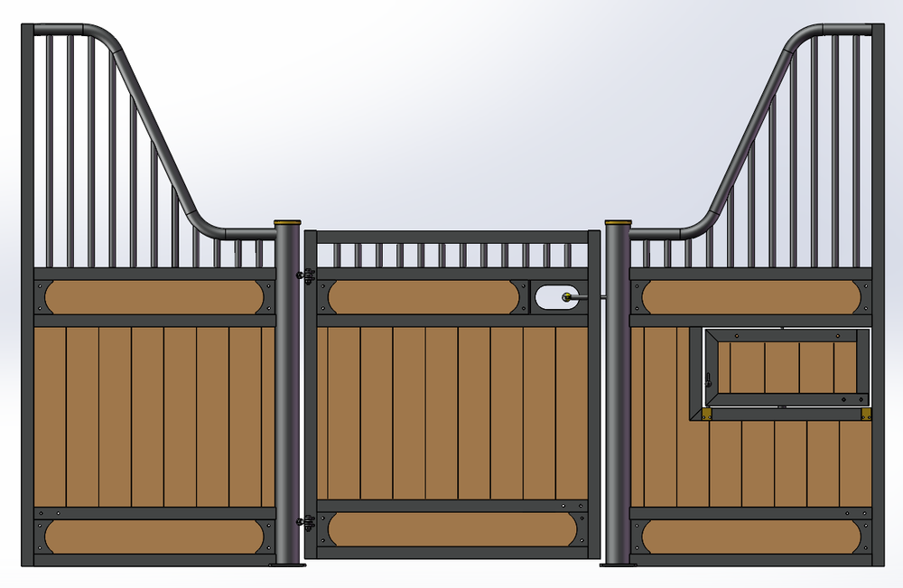 European Hinged Door Stall Fronts