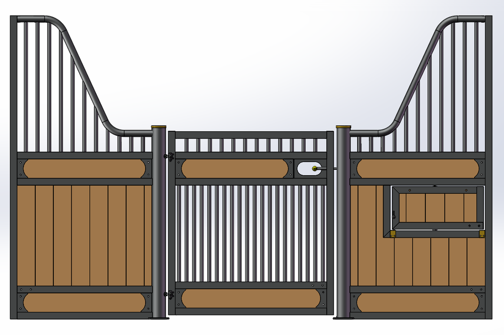 European Hinged Door Stall Fronts