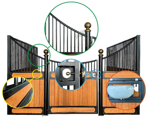 European Hinged Door Stall Fronts