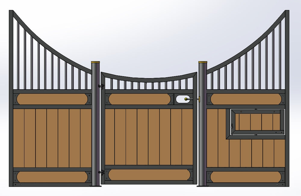 European Hinged Door Stall Fronts