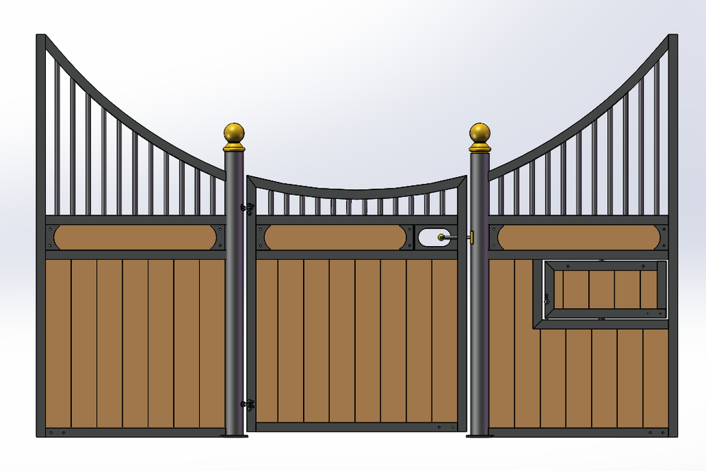 European Hinged Door Stall Fronts