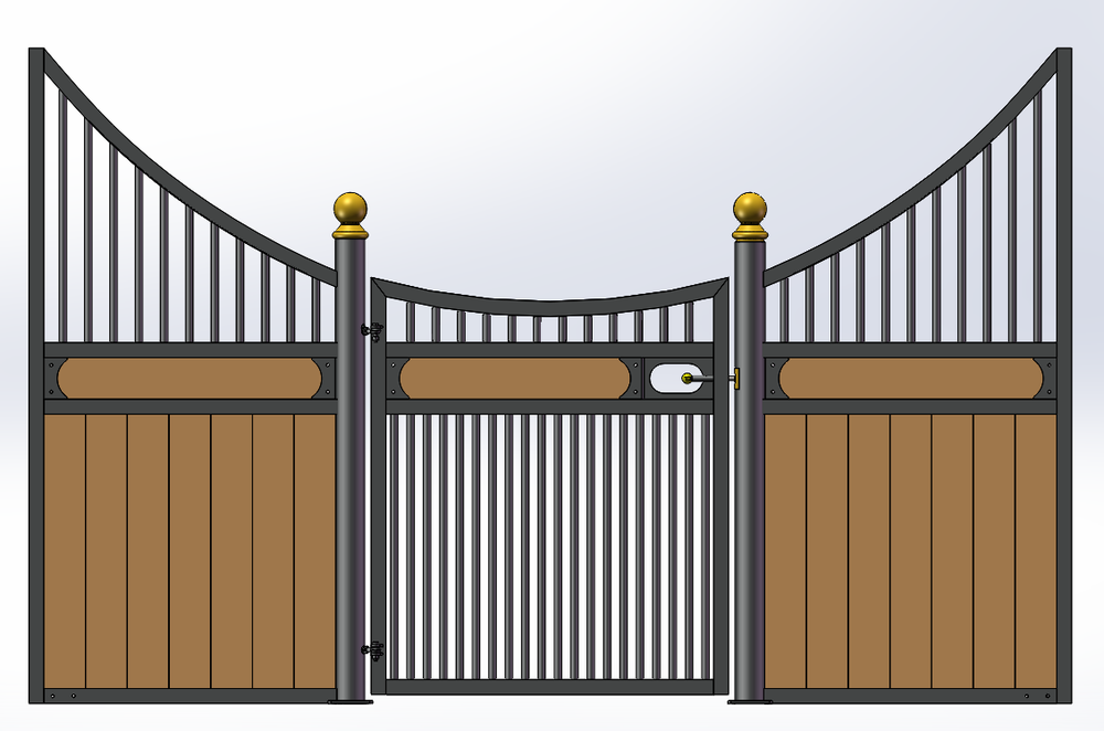 European Hinged Door Stall Fronts