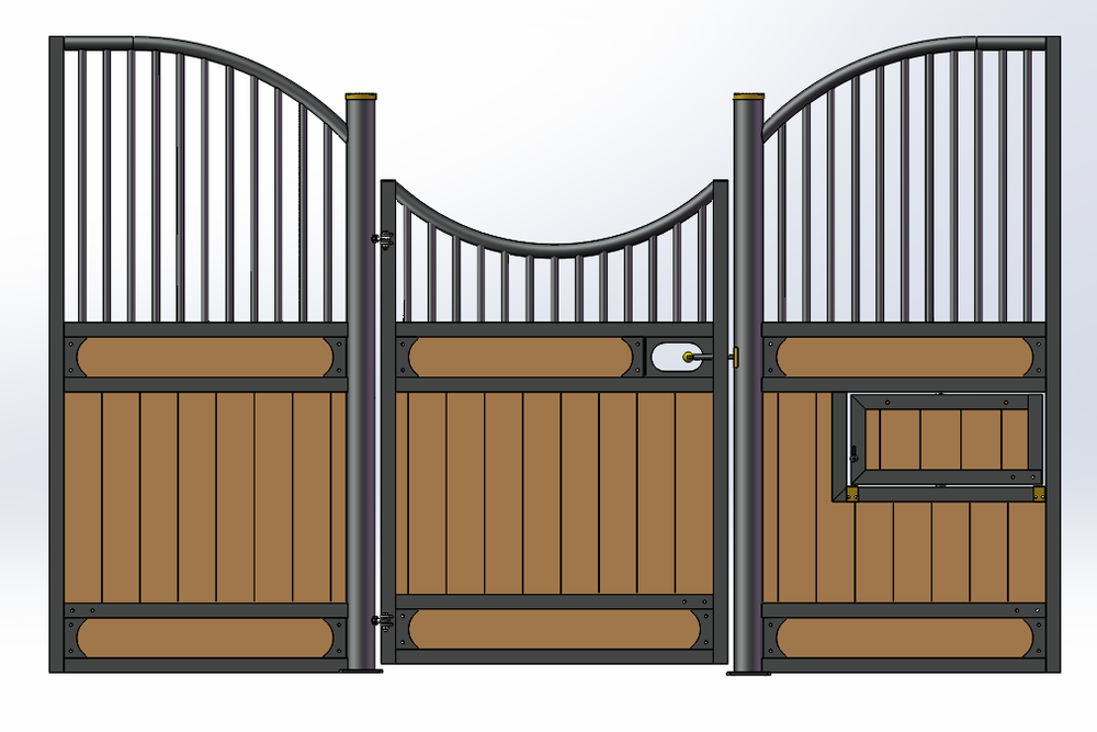 European Hinged Door Stall Fronts