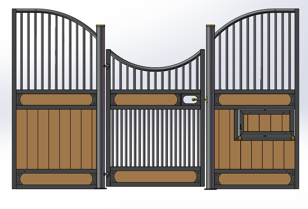 European Hinged Door Stall Fronts