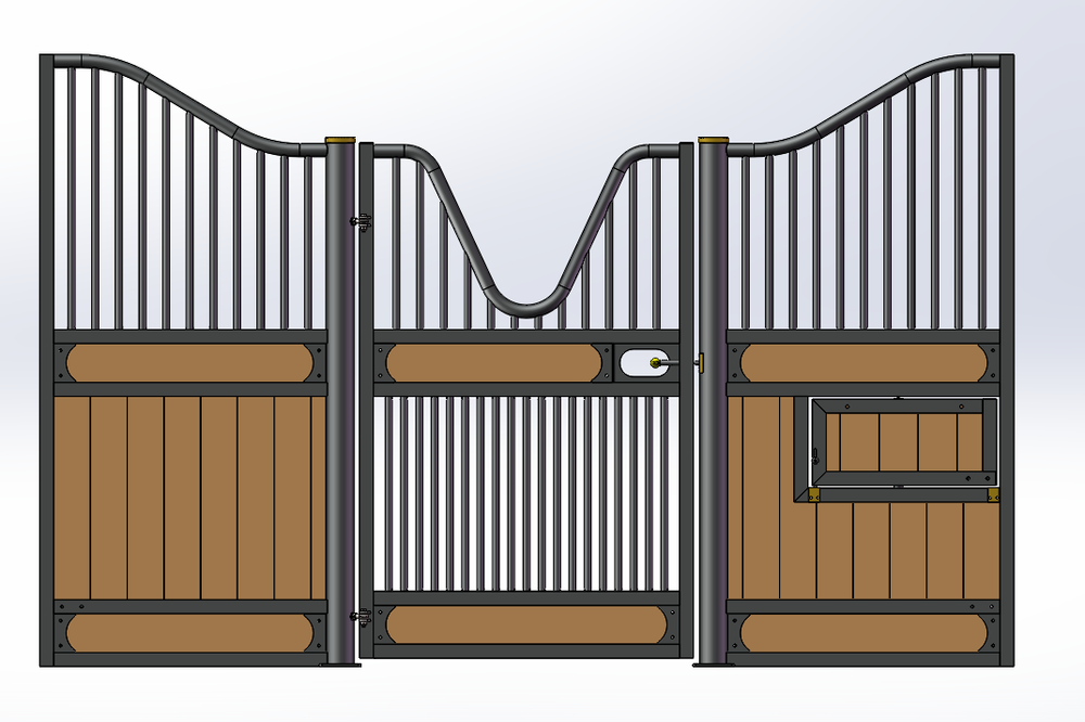 European Hinged Door Stall Fronts