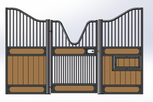 European Hinged Door Stall Fronts