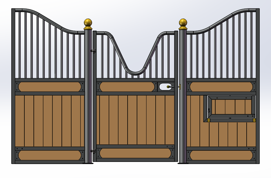 European Hinged Door Stall Fronts