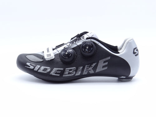 SideBike Pro Road Bike Cycling Men's shoe with carbon sole in Black