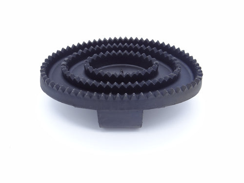 Black Large Rubber Curry Comb