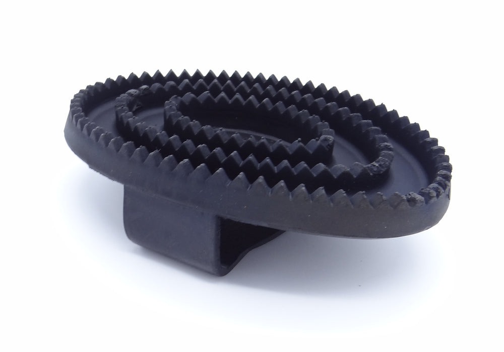 Black Large Rubber Curry Comb