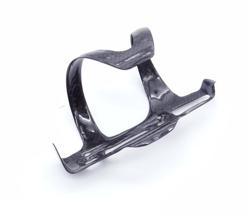 Side Pull Opening Glossy Carbon Fiber Water Bottle Cage - Right Side Pull